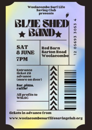 Club Fundraiser - Saturday 8 June - Blue Shed Band